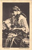1917 Port National / Román népviselet / Rumänische Volkstracht / Romanian folklore, traditional costumes (fl)