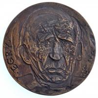 Soltra Elemér (1922-2013) DN "Egry" kétoldalas Br emlékérem (86mm) T:2