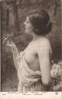 Libellule / Libelle / Erotic lady art postcard. AN Paris 2078. Salon 1913 s: J. A. Chantron