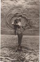 1912 D. Mastroianni - LAurore / Die Morgenröte / Erotic nude lady sculpture. A. Noyer AN Paris No. 189.
