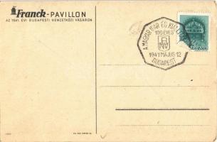 Franck kávé pavilonja az 1941. évi Budapesti Nemzetközi Vásáron / Hungarian coffee advertising art p...