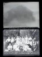 cca 1920-1930 Vegyes üvegnegatív tétel, 11,5×8,5 cm