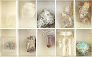 Ásványgyűjtemény: halogenidek: kősók, fluoritok, timsó,  Ásvány tartóban