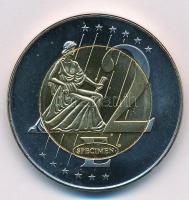 Magyarország 2003. 2E "Parlament" próbaveret T:1 patina
Hungary 2003. 2 Euros "Parli...
