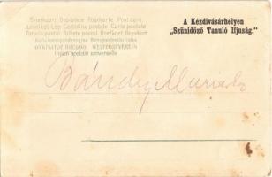 Baroque Lady art postcard (EK)