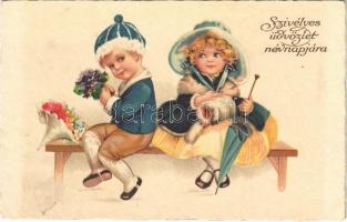 Szívélyes üdvözlet névnapjára / Name Day greeting card