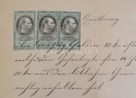 cca 1860-1900 Több mint 50 db fejléces számla, nyugta, okmánybélyeggel, lefűzve gyűjtemény szerűen