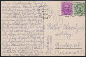 Rotter Emília "Baby" (1906-2003) világbajnok műkorcsolyázó saját kézzel írt lapja családjá...