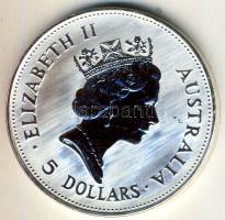 Ausztrália 1991. 5$ Ag "Kookaburra" 1 oz. T:PP ph.