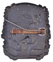 Osztrák-Magyar Monarchia 1918. "Béke 1918" Zn sapkajelvény (35x39mm) T:1 hajlott tű / Aust...