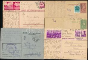 cca 1942-43 össz. 9 db II. világháborús tábori katonai posta levelezőlap, 3 db német nyelven és 6 db...
