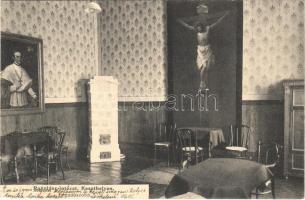 1915 Keszthely, Ranolder Intézet, belső, fogadószoba. Mérei kiadása (EK)