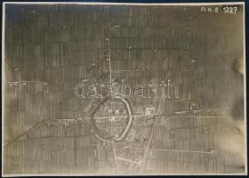 cca 1917 Katonai légi felderítés, vintage fotó, 12x16,8 cm