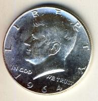 USA 1964. 1/2$ Ag "Kennedy" T:2+