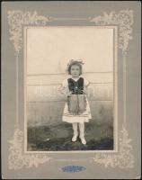 cca 1910 Bicske, Zsolnin István fényképész matricájával jelzett vintage fotó, 17x12 cm, karton 24,5x19,5 cm