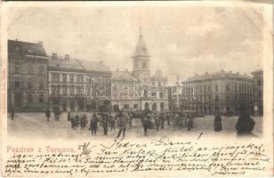 1899 Turnov, Turnova nad Jizerou, Turnau; street view, shops. Ant. Resla (EK)