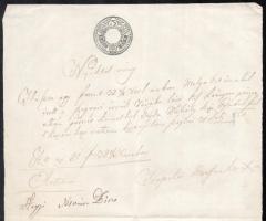 1854 Nyugta 3kr szignettával