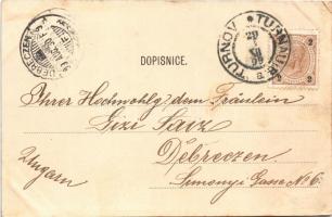 1899 Frydstejn, Friedstein; Rozhledna, Frydstejn / Burg Friedstein / castle ruins, lookout tower (EK...