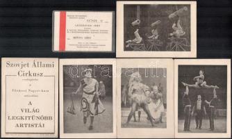 cca 1941-85 vegyes színházi és cirkuszi nyomtatvány tétel: 1941 M. Kir. Operaház vendégjátéka a Magy...