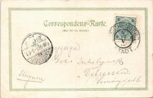 1900 Liberec, Reichenberg; Theater & Postamt / theatre, post office. Verlag Photographisches Ate...