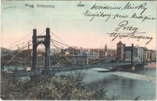 1911 Praha, Prag, Prague; Kettensteg / bridge