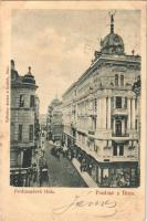 1900 Brno, Brünn; Ferdinandová trida / street view, shops. Ascher & Redlich (fl)