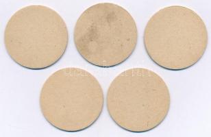 ~1950. "Erzsébetvárosi Tejipari Vállalat - Pasztőrözött Palacktej - Szerda" (5x) karton te...