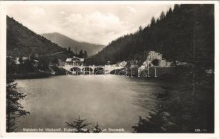 1940 Walstern bei Mariazell (Steiermark), Hubertus See gegen das Stauwerk / lake, dam (fl)