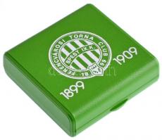 1990. "Ferencvárosi Torna Club - MÉE 1990 - 1899-1909" kétoldalas Ag emlékérem eredeti tok...