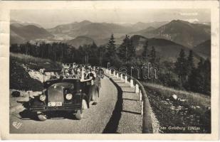1930 Salzburg, Dachstein vom Gaisberg / road, automobile (EK)