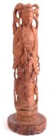 Dúsan faragott fa keleti szobor 27 cm