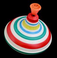 Régi búgócsiga, műanyag, h: 13,5 cm