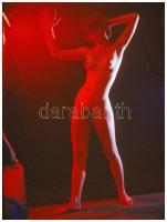 cca 1974 Színes fények, színes lányok; Czakó László (?-?) pécsi fotóművész hagyatékából 6 db vintage...