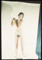 cca 1969 A piros bugyi rejtett titka; Czakó László (?-?) pécsi fotóművész hagyatékából 4 db vintage ...