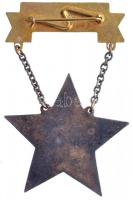 1952. "Kiváló Dolgozó" Rákosi-címeres, részben zománcozott, aranyozott kitüntető jelvény, ...