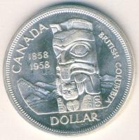 Kanada 1958. 1$ Ag "Brit-Kolumbia-Totemoszlop" T:2+
