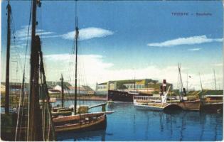 Trieste, Trst; Sacchetta / dock, port, steamship