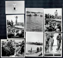 cca 1970-1980 Magyar Naturisták Egyesületének versenyéről készült fotók, 21 db, közte erotikus, nudi...