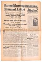 1964 Népsport 1964. okt. 17., XX. évf. 207. sz., 6 p. Benne a kor, a XVIII. nyári tokiói olimpia híreivel, közte Hammerl László sportlövő aranyérmének a hírével a címlapon.