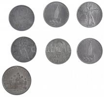 Szovjetunió 1965-1980. 1R Cu-Ni (6db, 4xklf) + 1989. 5R Cu-Ni  "Angyali Üdvözlet katedrális&quo...