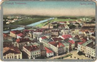 1914 Przemysl, Totalansicht / general view, bridge, shops (EM)