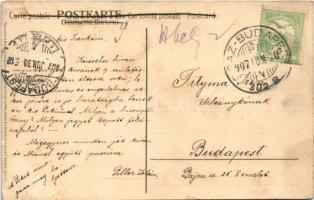 1907 Meissner & Buch Künstler-Postkarten Serie 1403. "Wenn die Blumen erwachen" litho ...