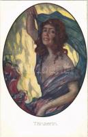 1919 Táncosnő / Tänzerin / Dancer. Lady art postcard. P.G.W.I. 508-5. s: Alfred Offner