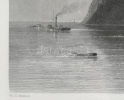 Bartlett, William Henry (1809-1854): The Castle of Wissegraad (a visegrádi vár). Acélmetszet, papír,...