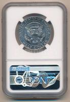 Amerikai Egyesült Államok 2018P 1/2$ Cu-Ni "Kennedy" NGC tokban T:1- karc
USA 2018P 1/2 D...