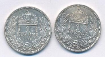 1915KB 1K Ag "Ferenc József" (2x) T:1-,2
Adamo K5.1