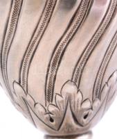 Francia, Sterling ezüst (0,950) vázácska. Gazdagon díszített, jelzett, hibátlan. 75 g 11,5 cm