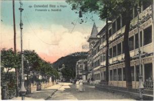 Binz, Ostseebad a. Rügen, Promenade a. Hotel Seeschloss