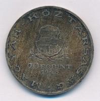 1948. 20Ft Ag "Táncsics" T:1- patina
Adamo EM3