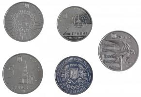 Ukrajna 5xklf emlékérme T:1-2
Ukraine 5xdiff commemorative coins C:UNC-XF